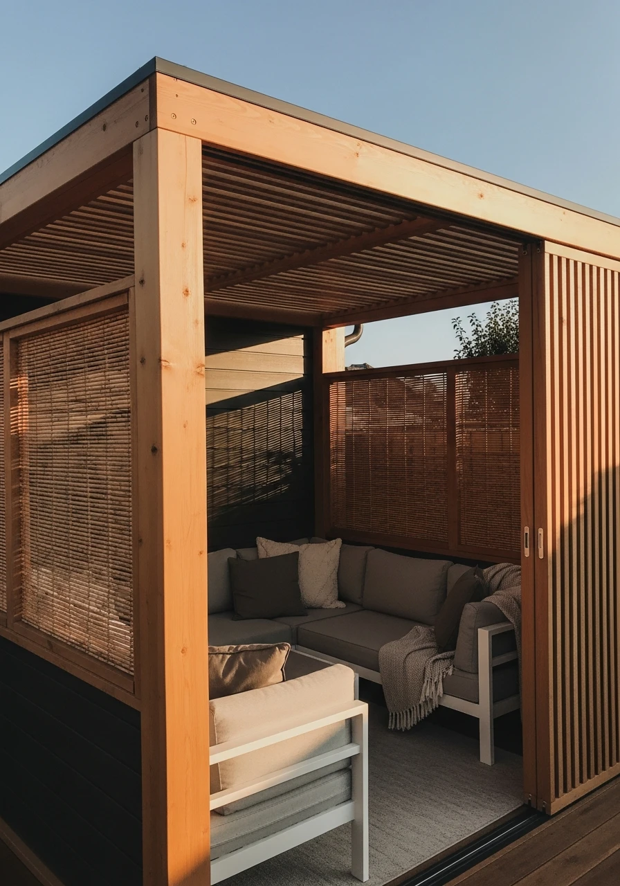 Pergola With Side Panels - 50 Genius Patio Privacy Ideas That Look Expensive