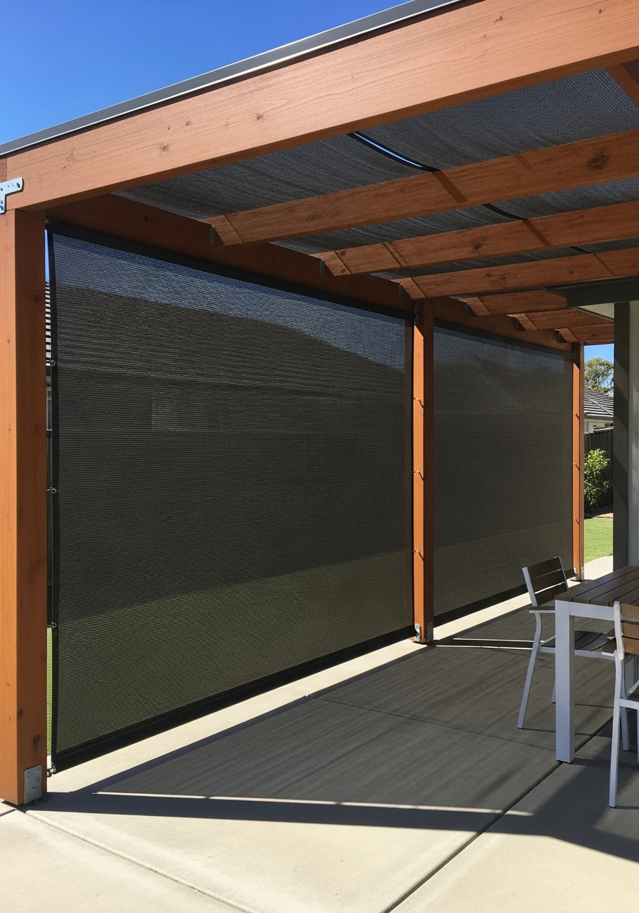 Simple Shade Cloth Panels - 50 Genius Patio Privacy Ideas That Look Expensive