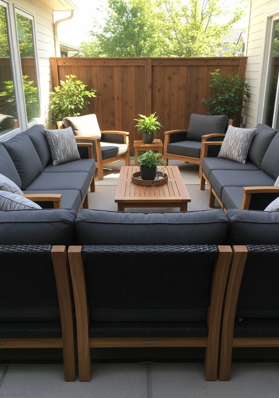 Strategic Furniture Placement - 50 Genius Patio Privacy Ideas That Look Expensive