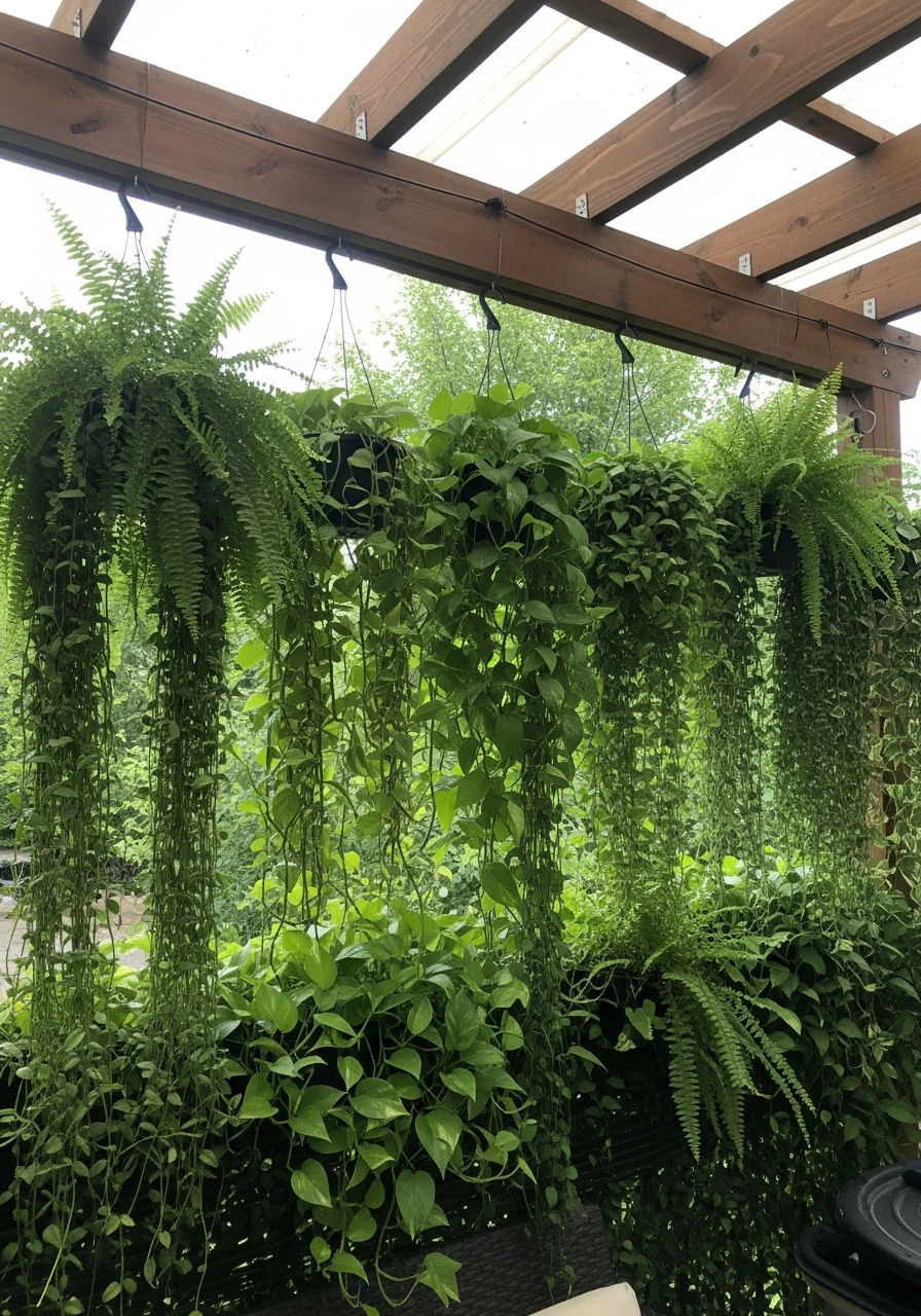 Hanging Plant Screening - 50 Genius Patio Privacy Ideas That Look Expensive