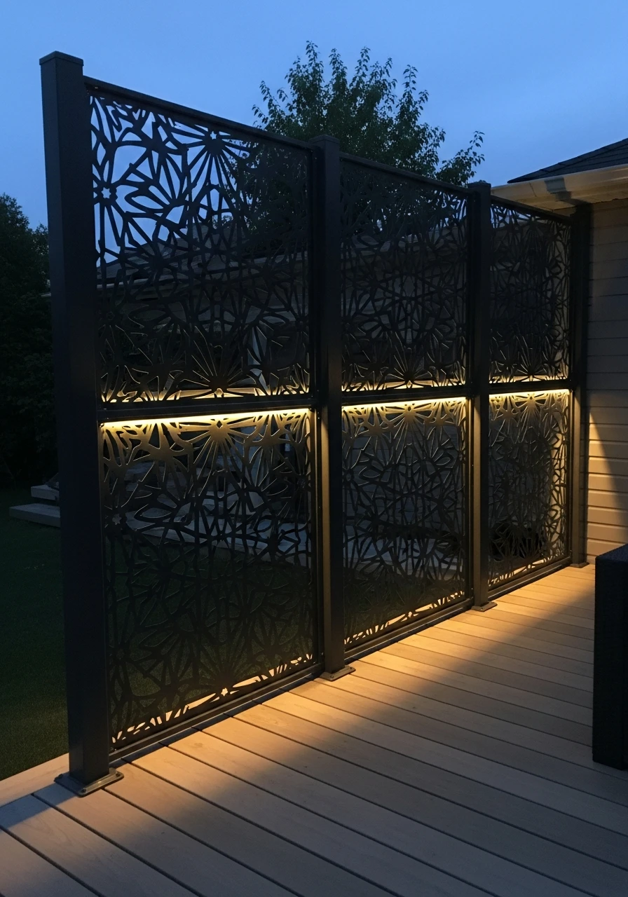 Light Up Your Screens - 50 Genius Patio Privacy Ideas That Look Expensive