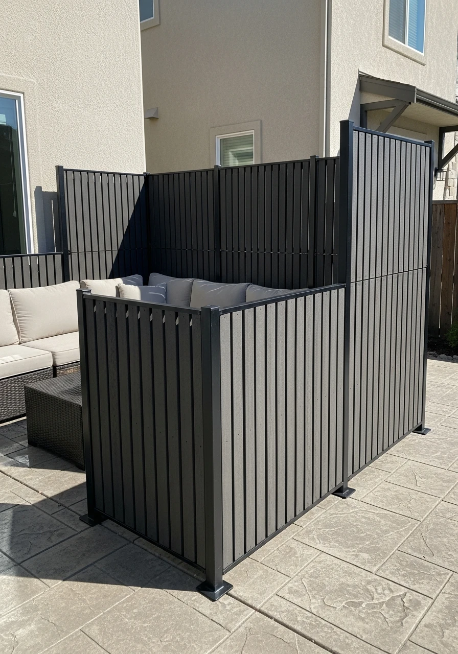 Flexible Modular Privacy Walls - 50 Genius Patio Privacy Ideas That Look Expensive