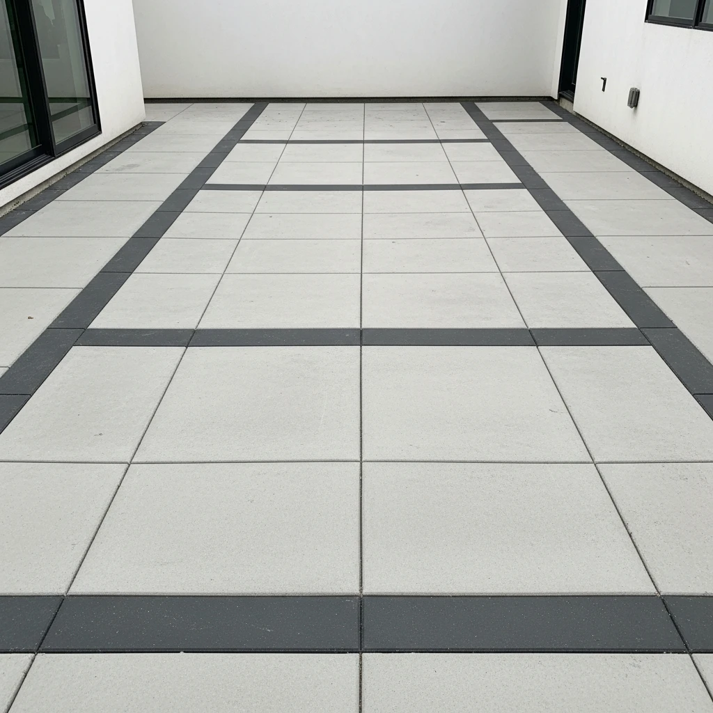 Clean Geometric Paver Layout - 50 Stunning Paver Patio Ideas for a High-End Look