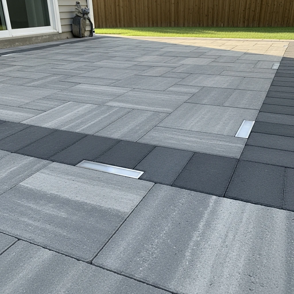 Paver Patio with Integrated Lighting - 50 Stunning Paver Patio Ideas for a High-End Look