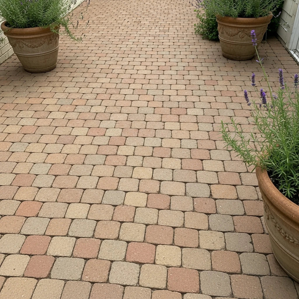 Mediterranean Cobblestone Patio - 50 Stunning Paver Patio Ideas for a High-End Look