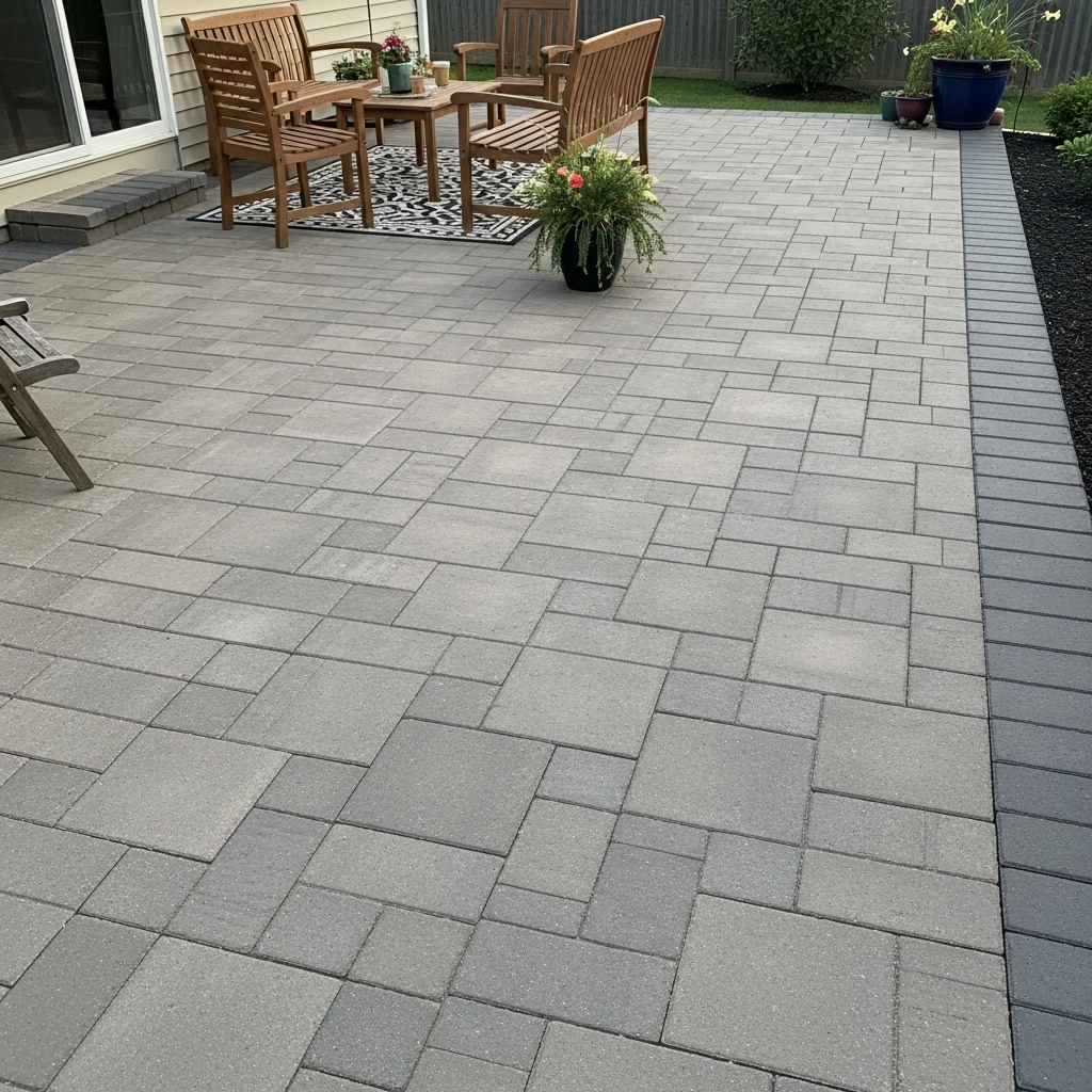 Rectangular Running-Bond Pattern - 50 Stunning Paver Patio Ideas for a High-End Look