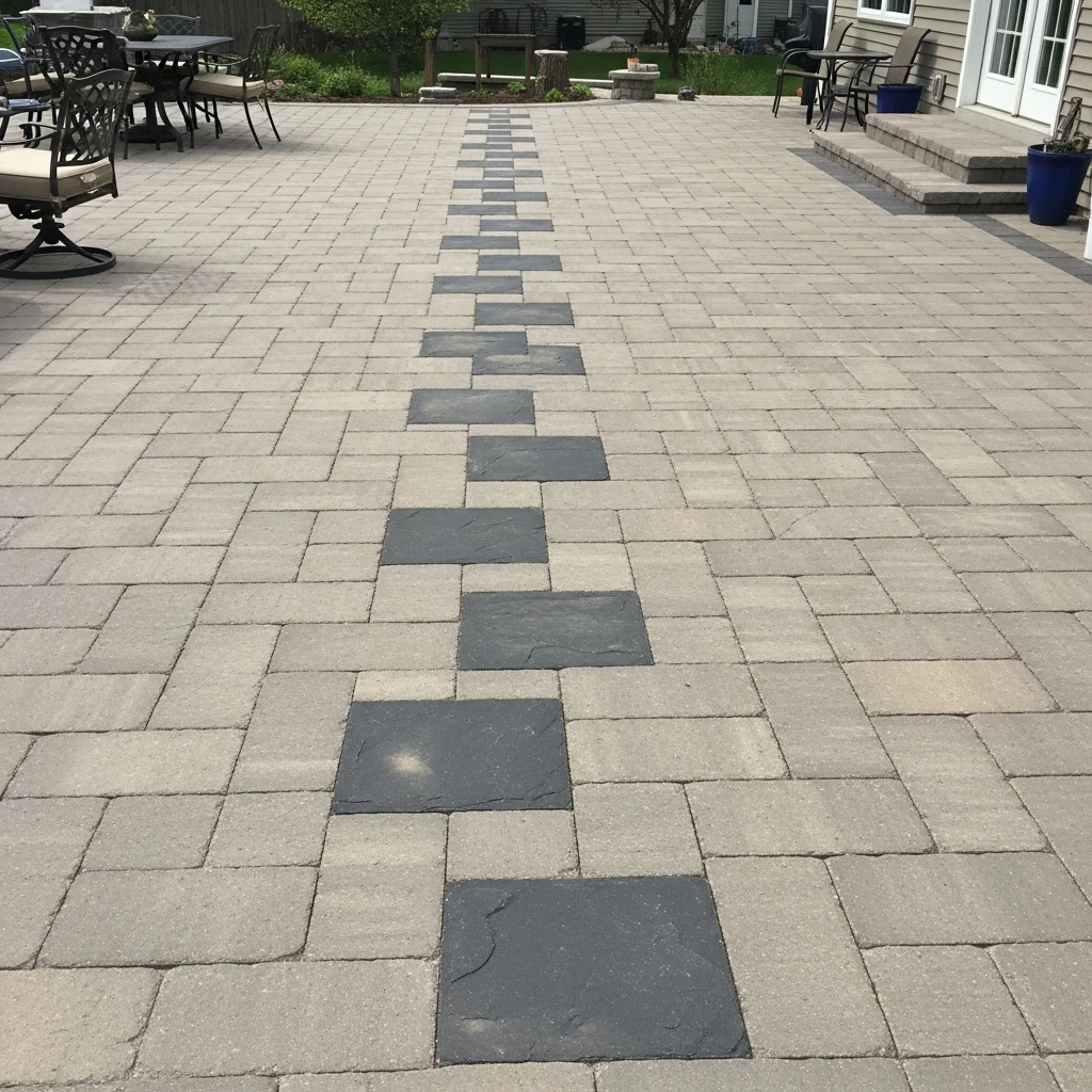 Stepping-Stone Paver Inlays - 50 Stunning Paver Patio Ideas for a High-End Look
