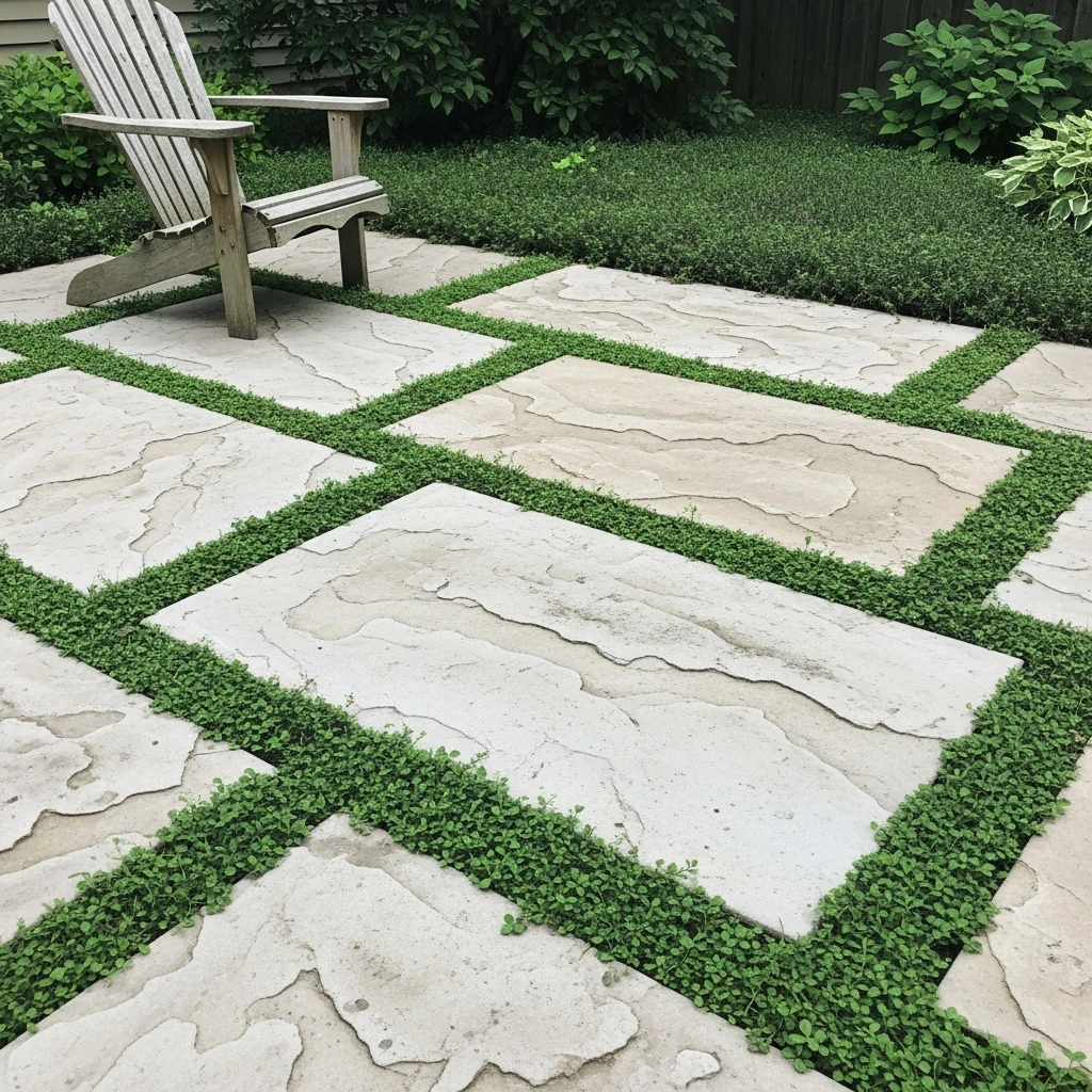 Grass-Joint Paver Patio - 50 Stunning Paver Patio Ideas for a High-End Look