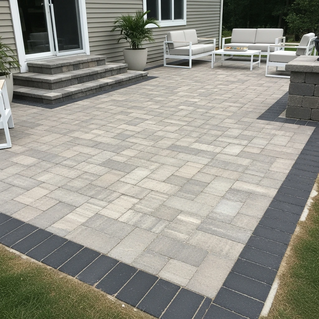 Transitional-Style Paver Patio - 50 Stunning Paver Patio Ideas for a High-End Look