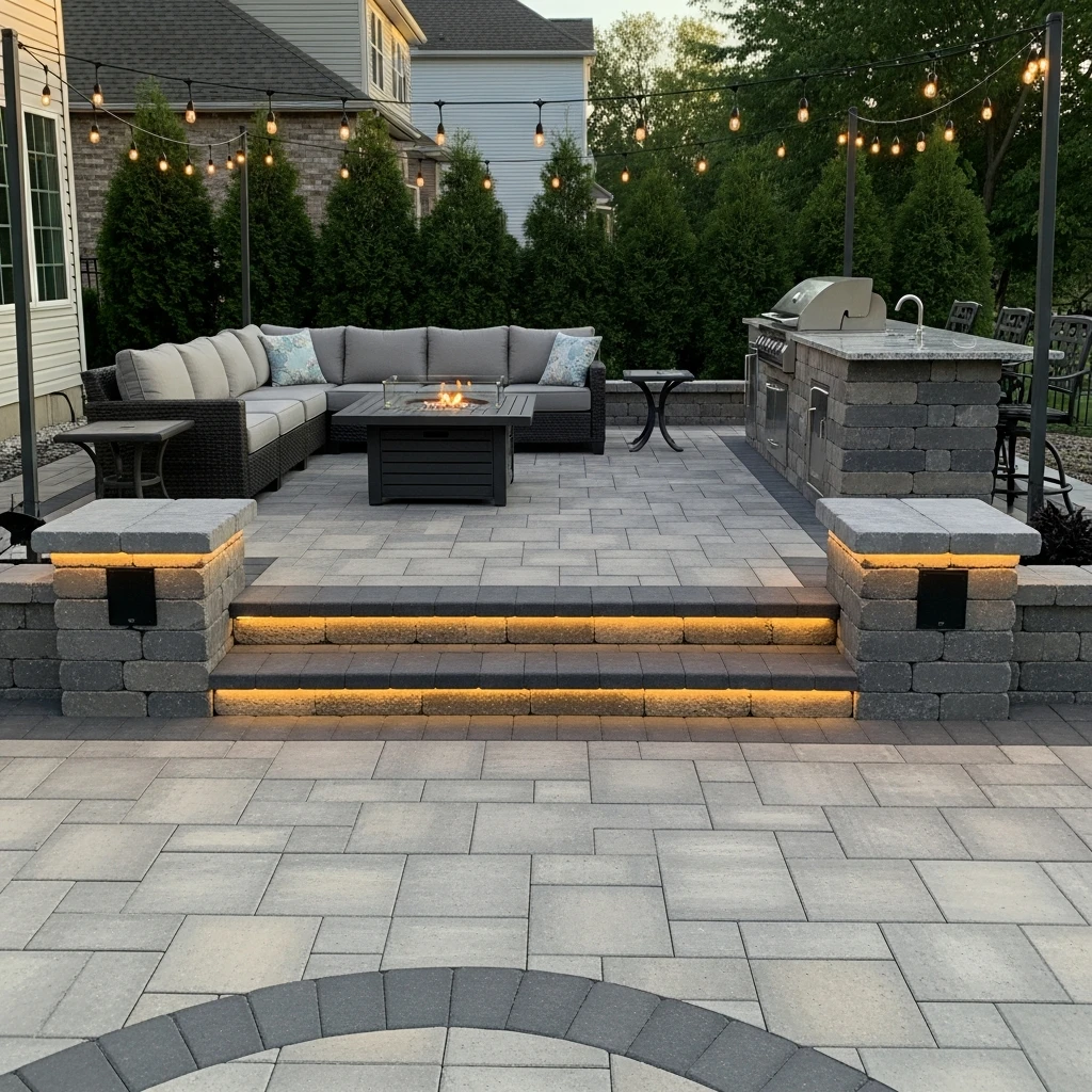 Entertainment-Ready Paver Patio - 50 Stunning Paver Patio Ideas for a High-End Look
