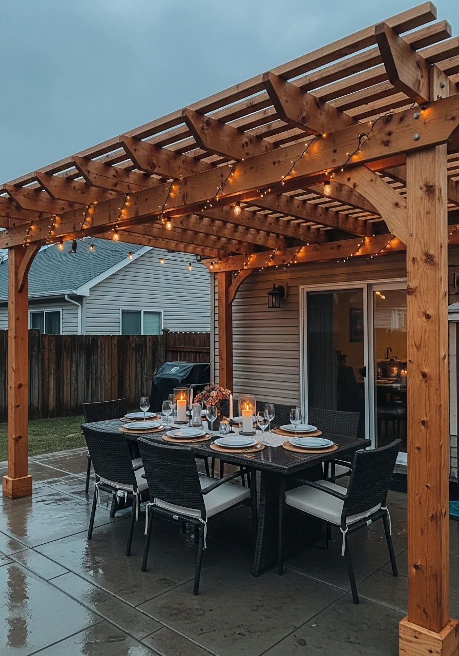 Outdoor Dining Area - 50 Genius Ways To Style Your Dream Pergola Patio
