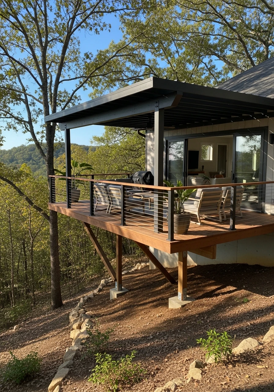 Raised Deck Structure - 50 Genius Ways To Style Your Dream Pergola Patio