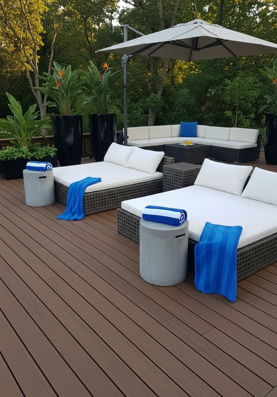 Low-Maintenance Composite Decking - 50 Pool Deck Decorating Ideas for a High-End Look on a Budget
