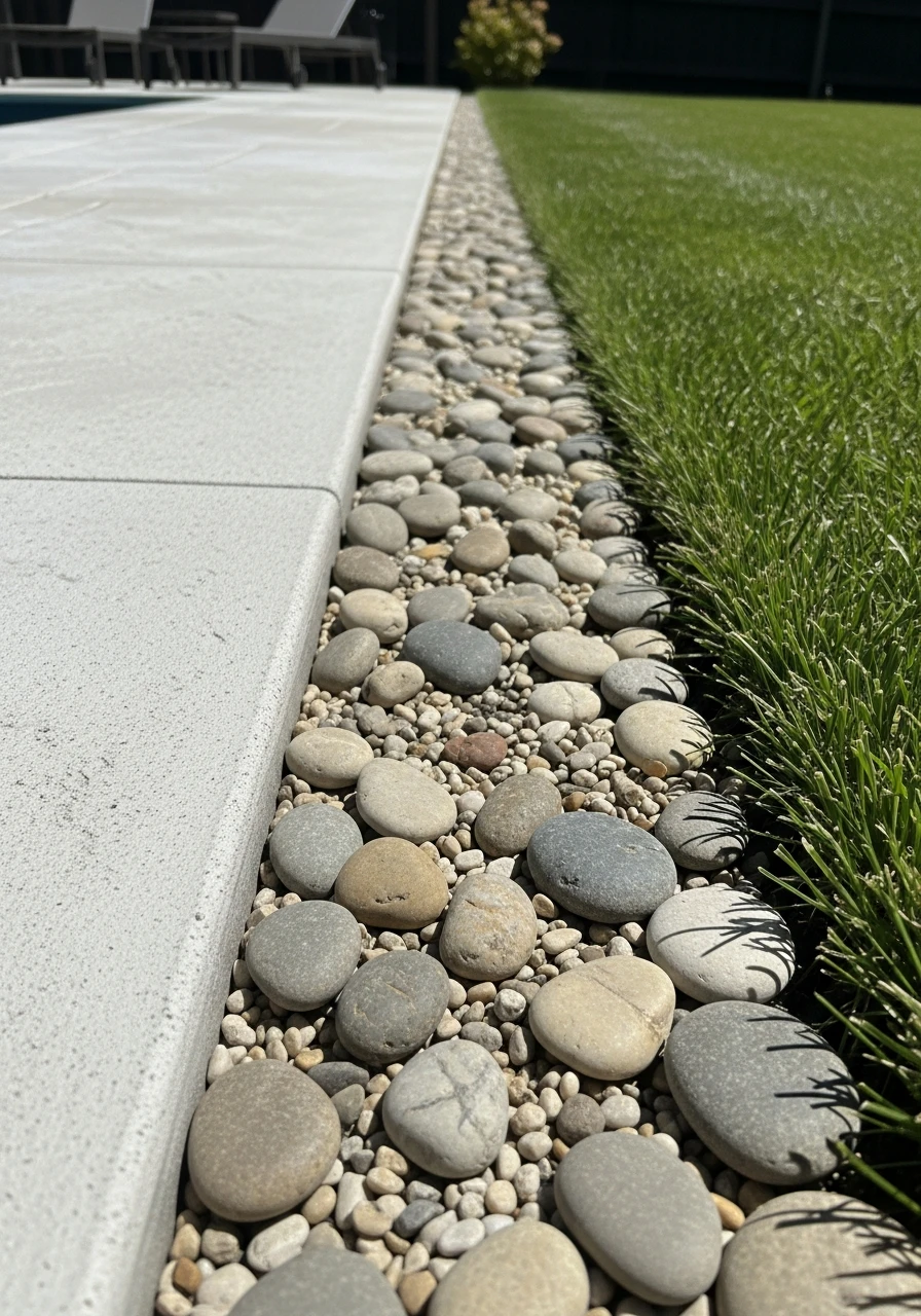 Stone or Gravel Borders - 50 Pool Deck Decorating Ideas for a High-End Look on a Budget