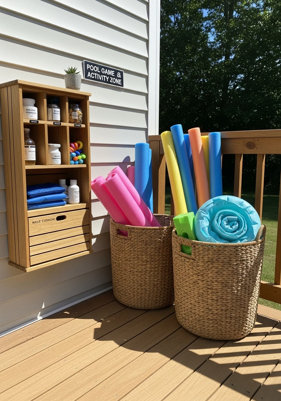 Pool Game and Activity Zone - 50 Pool Deck Decorating Ideas for a High-End Look on a Budget