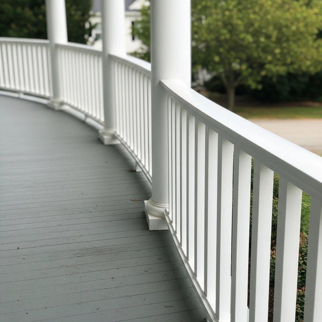 Curved Porch Railing - 50 Porch Railing Ideas for a Budget-Friendly Upgrade