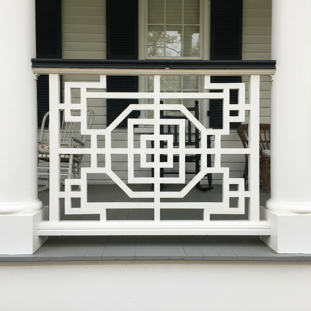 Chinese Chippendale Pattern - 50 Porch Railing Ideas for a Budget-Friendly Upgrade