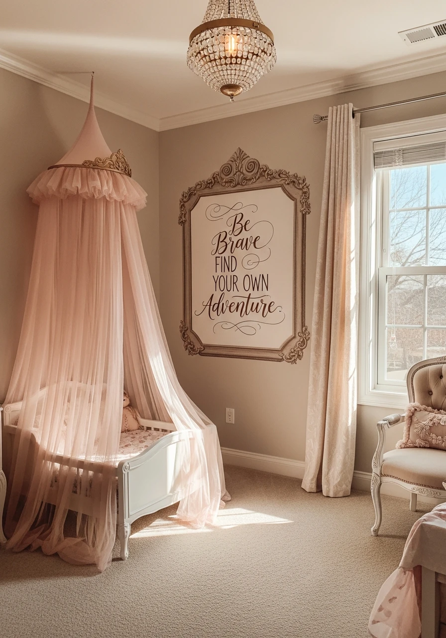 Inspirational Quote Wall Art - 50 Magical Princess Room Decor Ideas for Any Budget