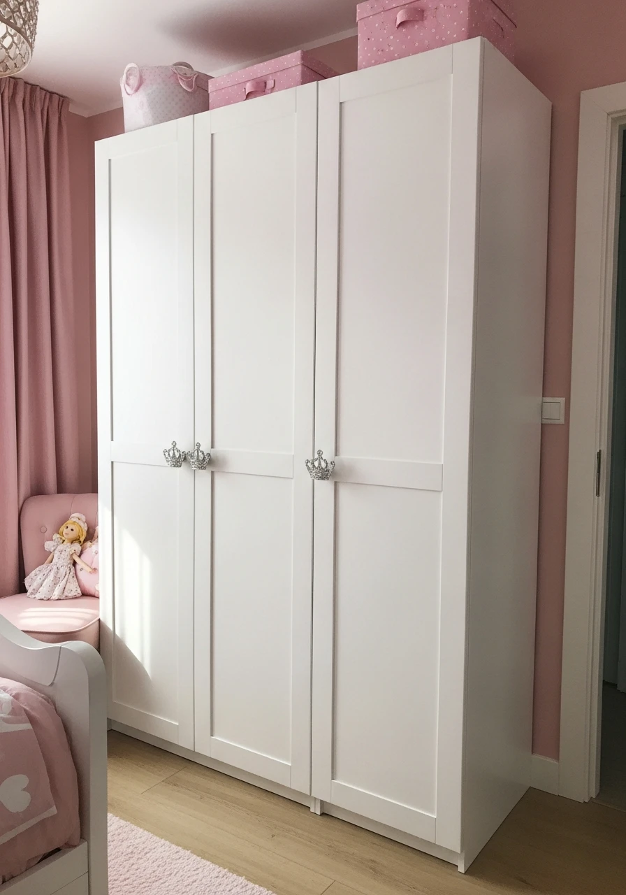 Themed Wardrobe Storage - 50 Magical Princess Room Decor Ideas for Any Budget