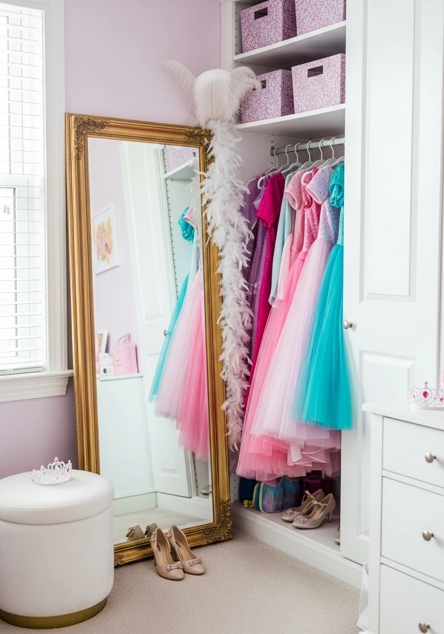 Full-Length Dress-Up Mirror - 50 Magical Princess Room Decor Ideas for Any Budget