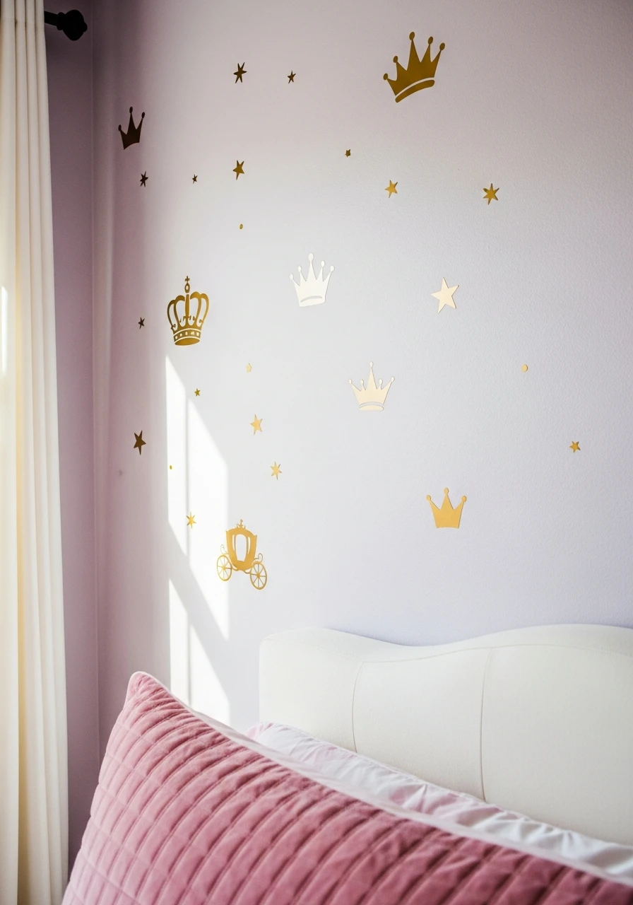 Removable Royal Wall Decals - 50 Magical Princess Room Decor Ideas for Any Budget