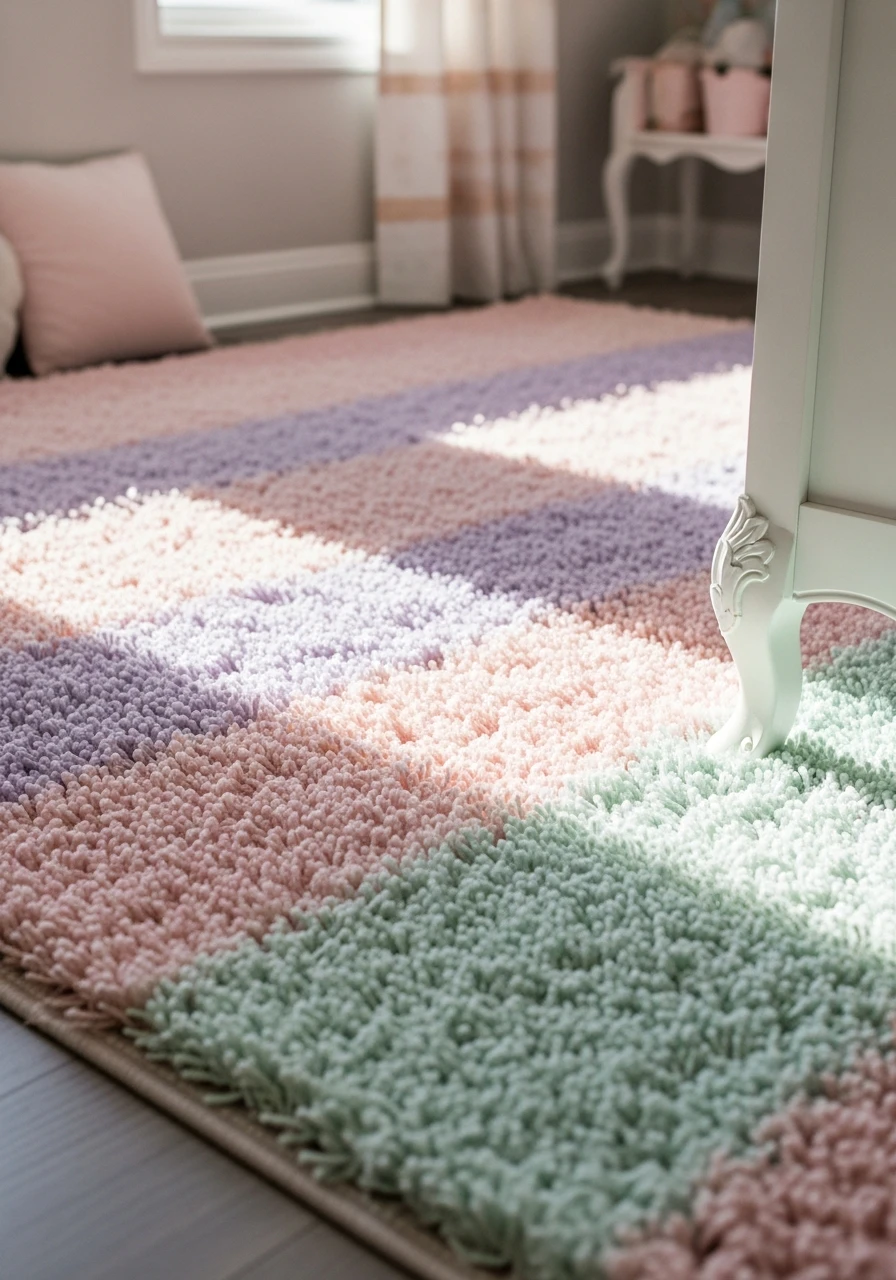 Soft Pastel Area Rug - 50 Magical Princess Room Decor Ideas for Any Budget
