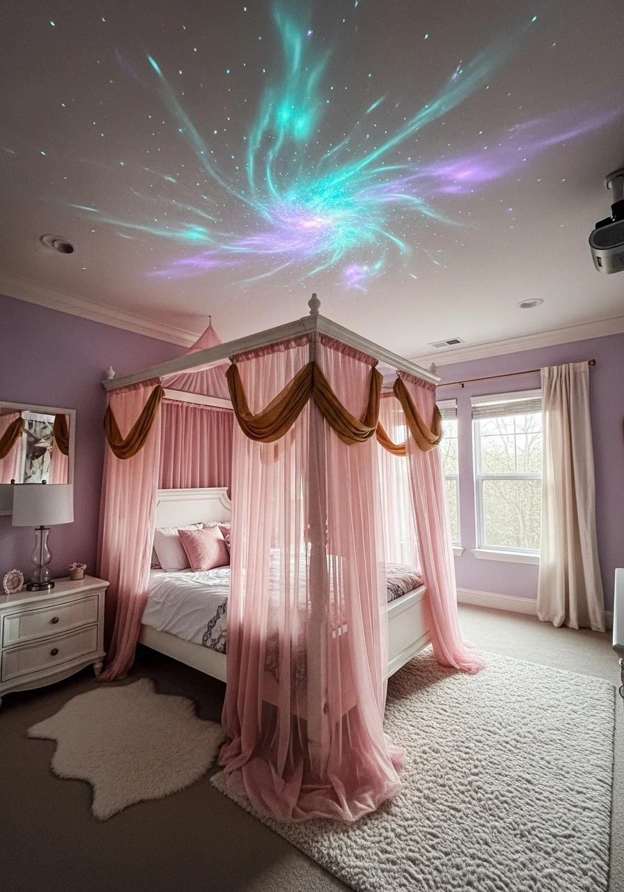 Dreamy Star Projector - 50 Magical Princess Room Decor Ideas for Any Budget