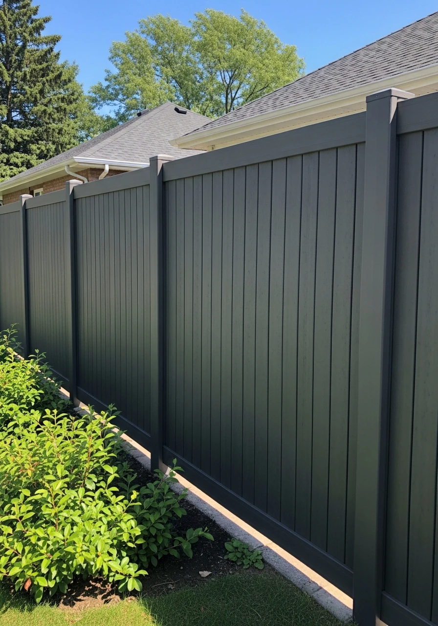 Vertical Composite Fence - 50 Genius Privacy Fence Ideas for a High-End Backyard Look