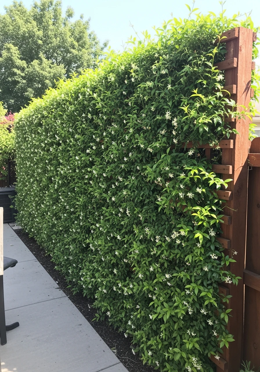 Climbing Vine Trellis - 50 Genius Privacy Fence Ideas for a High-End Backyard Look
