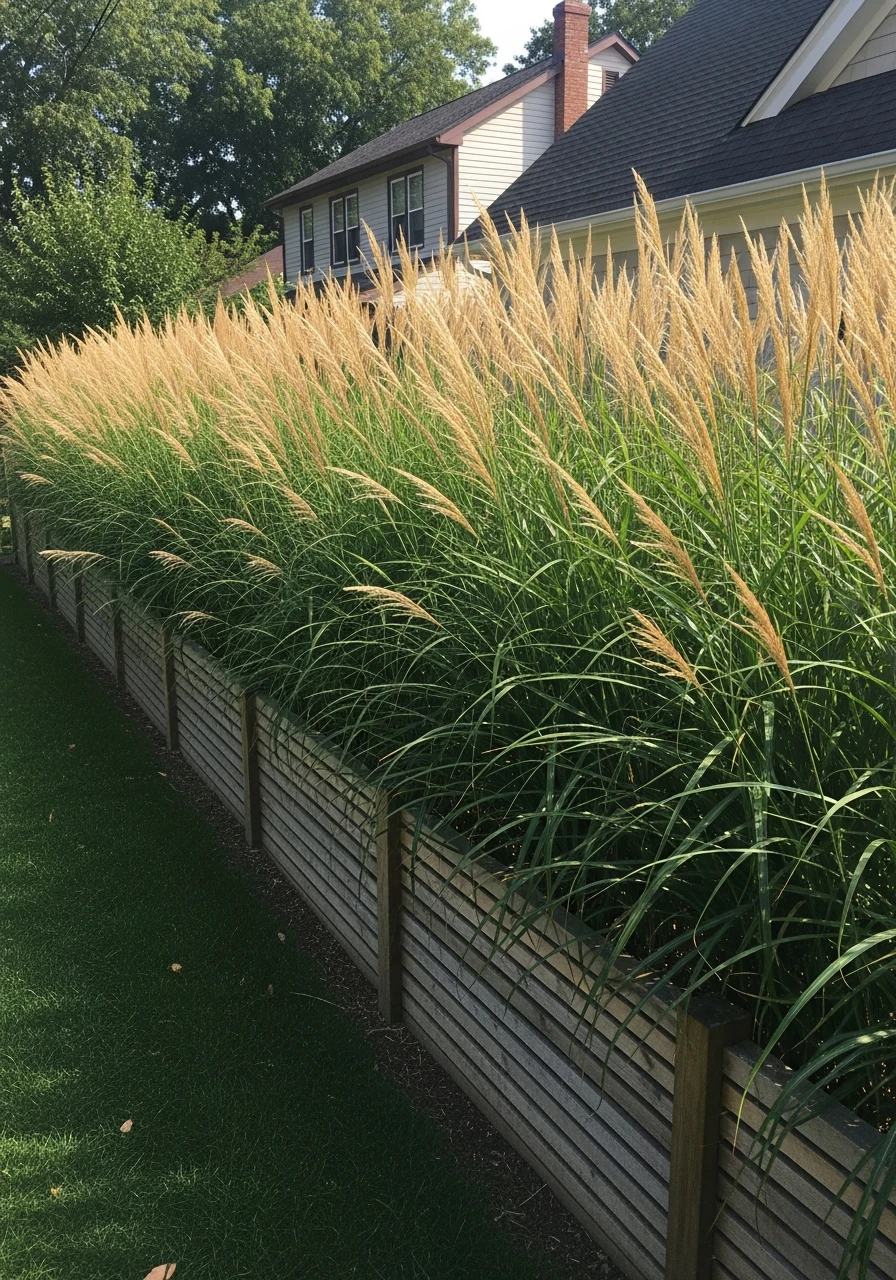 Use Tall Grass For Privacy - 50 Genius Privacy Fence Ideas for a High-End Backyard Look