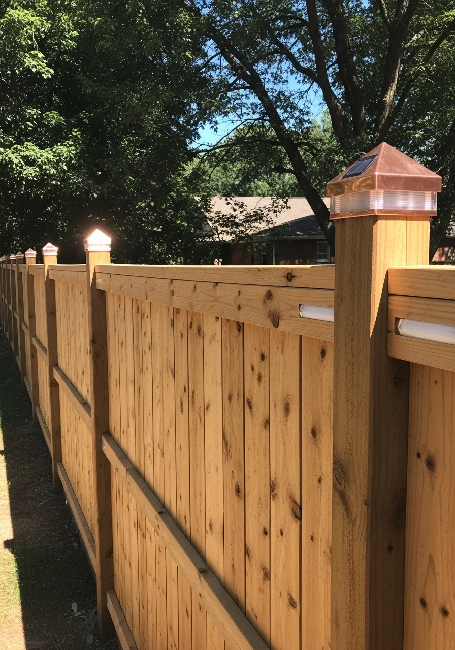Decorative Post Cap Fence - 50 Genius Privacy Fence Ideas for a High-End Backyard Look
