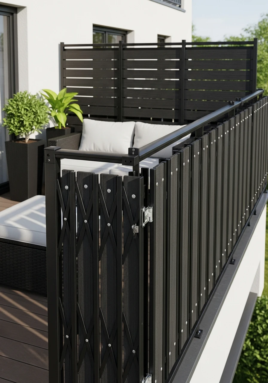 Expandable Screen Panels - 50 Genius Privacy Fence Ideas for a High-End Backyard Look