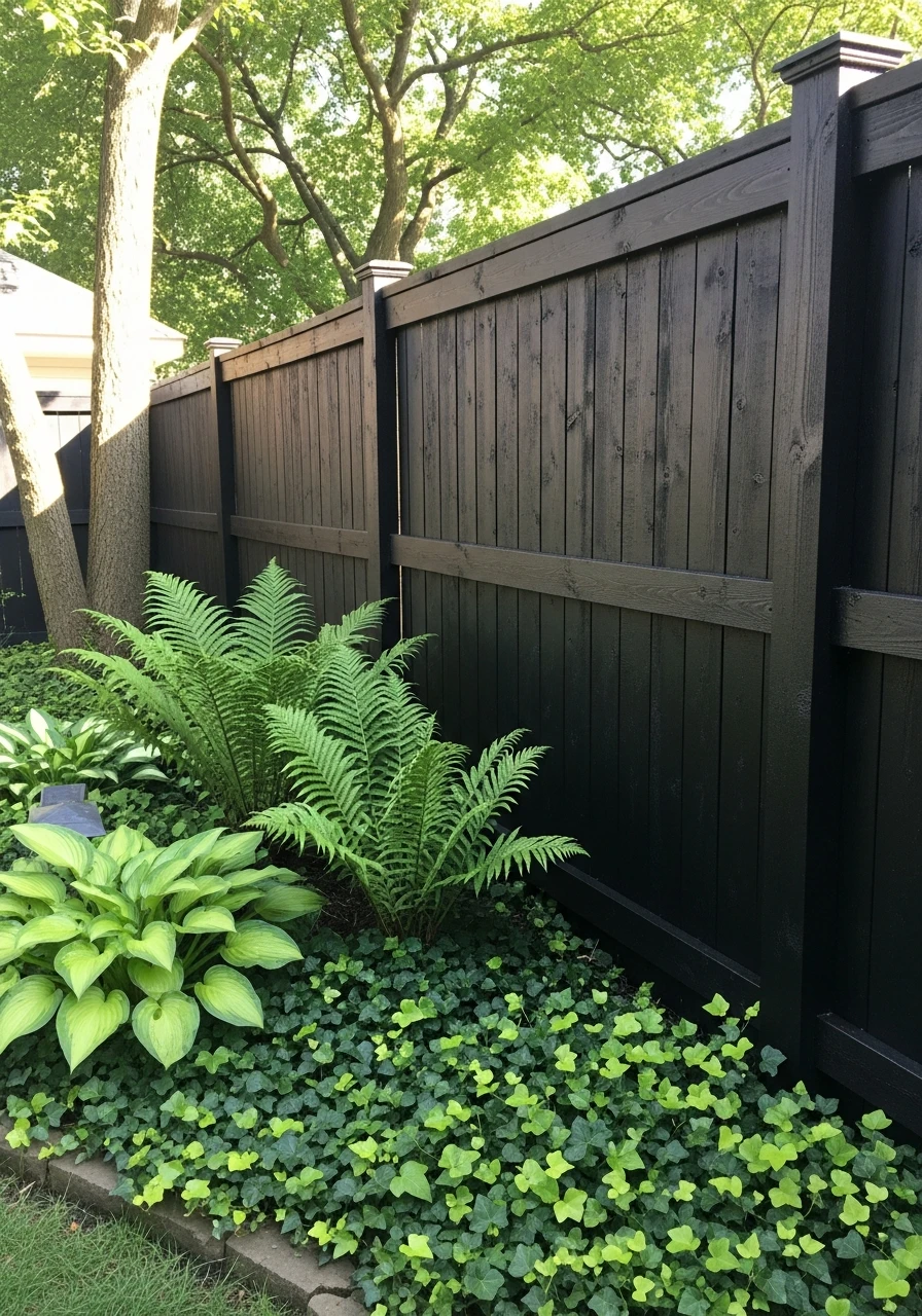 Painted Solid Wood Fence - 50 Genius Privacy Fence Ideas for a High-End Backyard Look