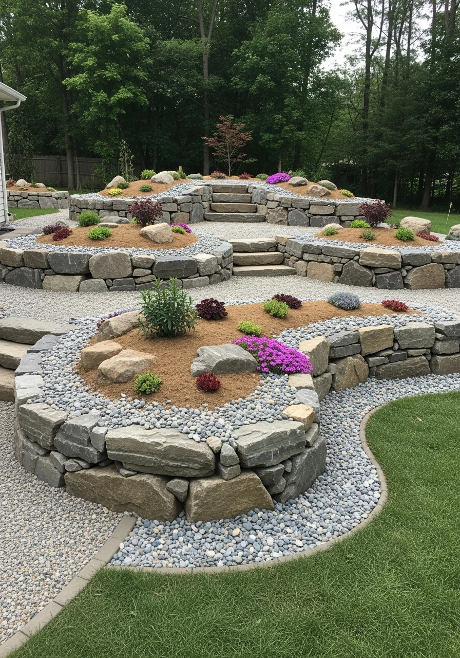 Build Up Rock Garden Hills - 50 Gorgeous Rock Garden Landscaping Ideas You Can Do