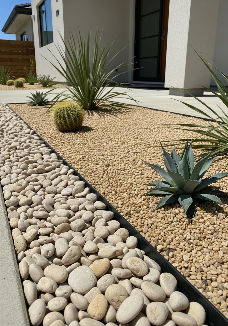 Simple Desert Stone Look - 50 Gorgeous Rock Garden Landscaping Ideas You Can Do