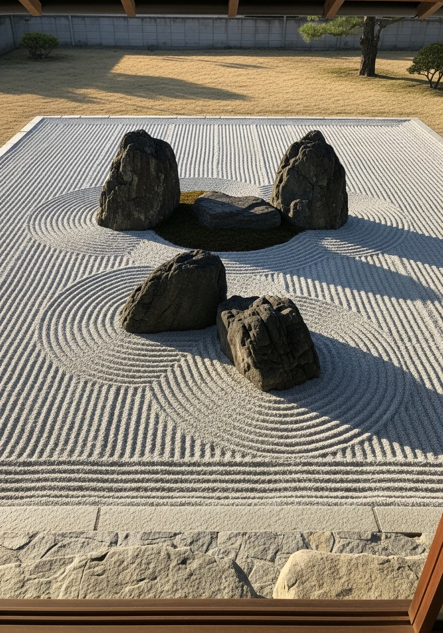 Japanese Style Stone Layouts - 50 Gorgeous Rock Garden Landscaping Ideas You Can Do