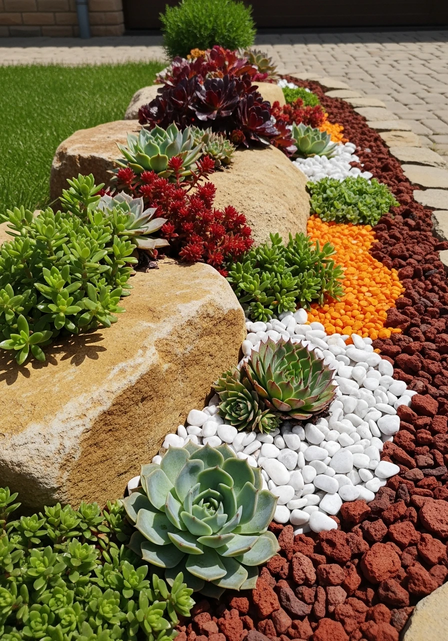 Succulents Love Rocky Spots - 50 Gorgeous Rock Garden Landscaping Ideas You Can Do