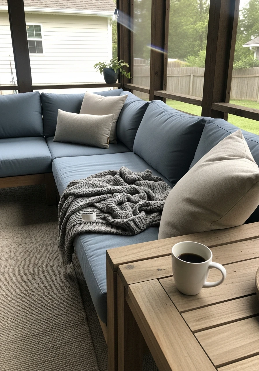 Outdoor Sofa Seating - Screened In Porch Decorating Ideas: 50 Ways To Make It Perfect