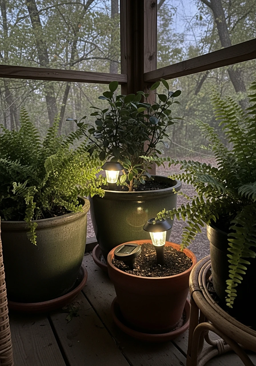 Solar Accent Lighting - Screened In Porch Decorating Ideas: 50 Ways To Make It Perfect
