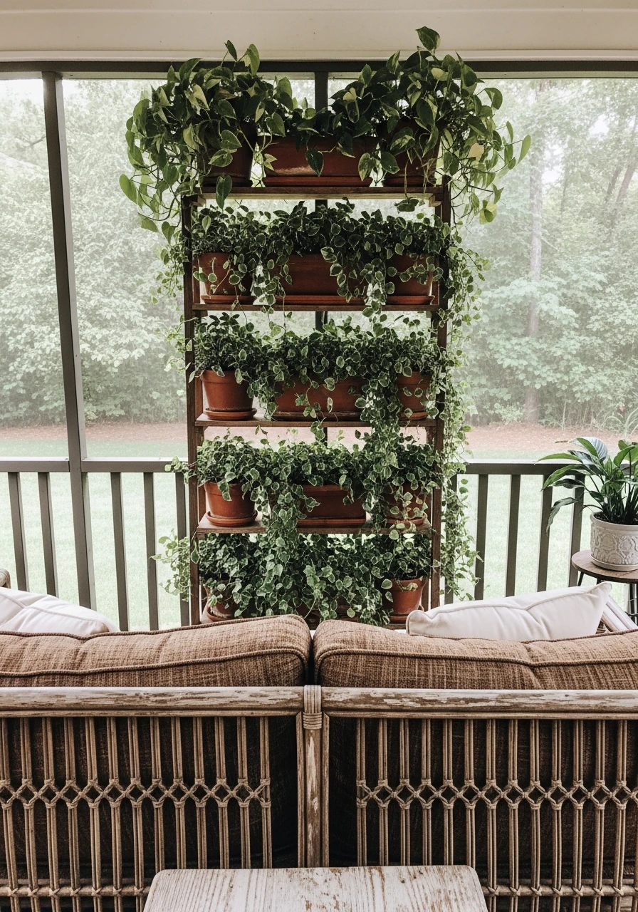 Vertical Garden Wall - Screened In Porch Decorating Ideas: 50 Ways To Make It Perfect
