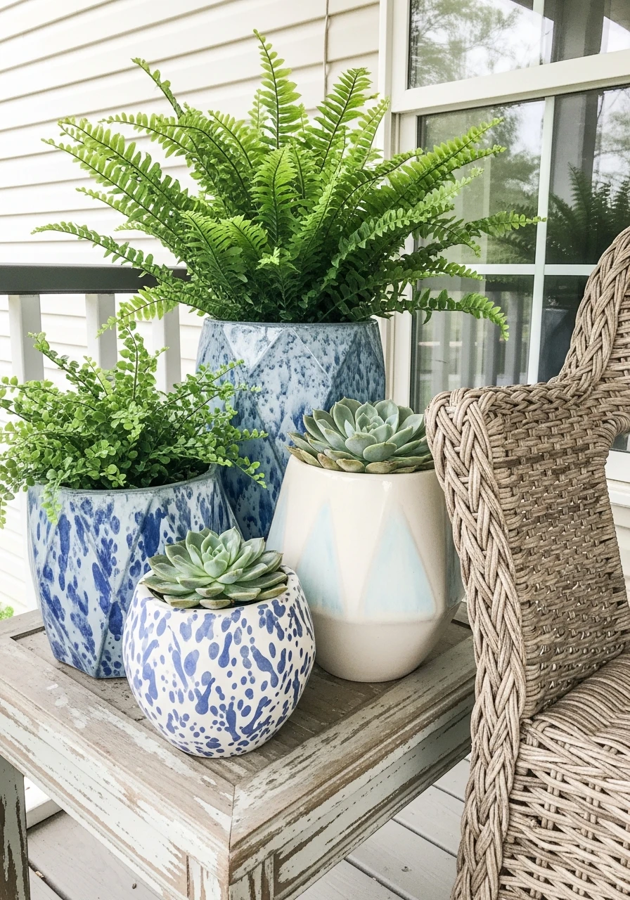 Decorative Planters - Screened In Porch Decorating Ideas: 50 Ways To Make It Perfect