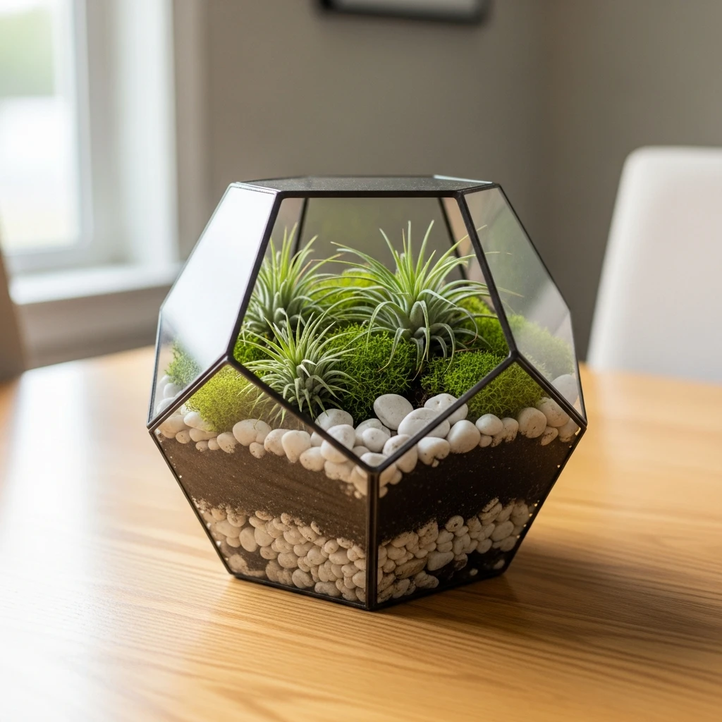 Glass Terrarium Garden - 50 Easy Spring Centerpiece Ideas That Look High-End