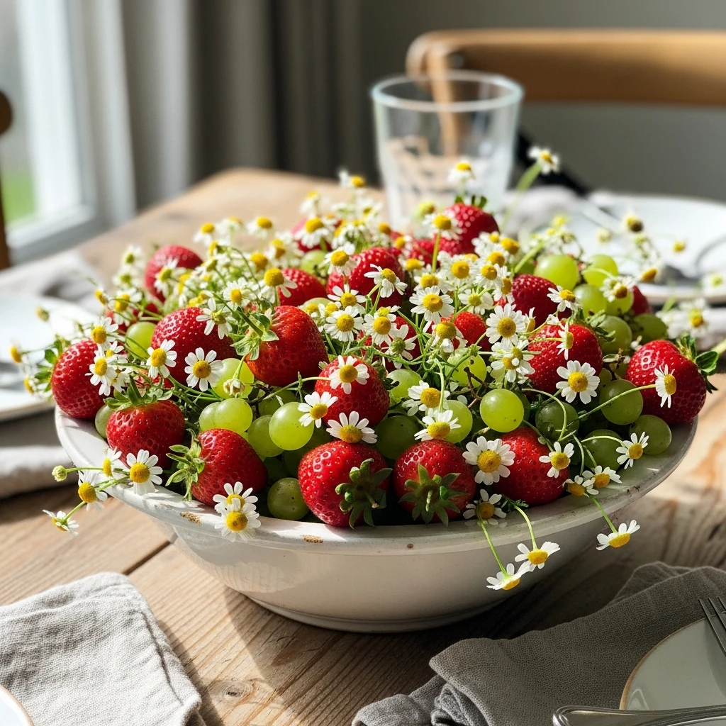 Mixed Fruit And Blooms - 50 Easy Spring Centerpiece Ideas That Look High-End