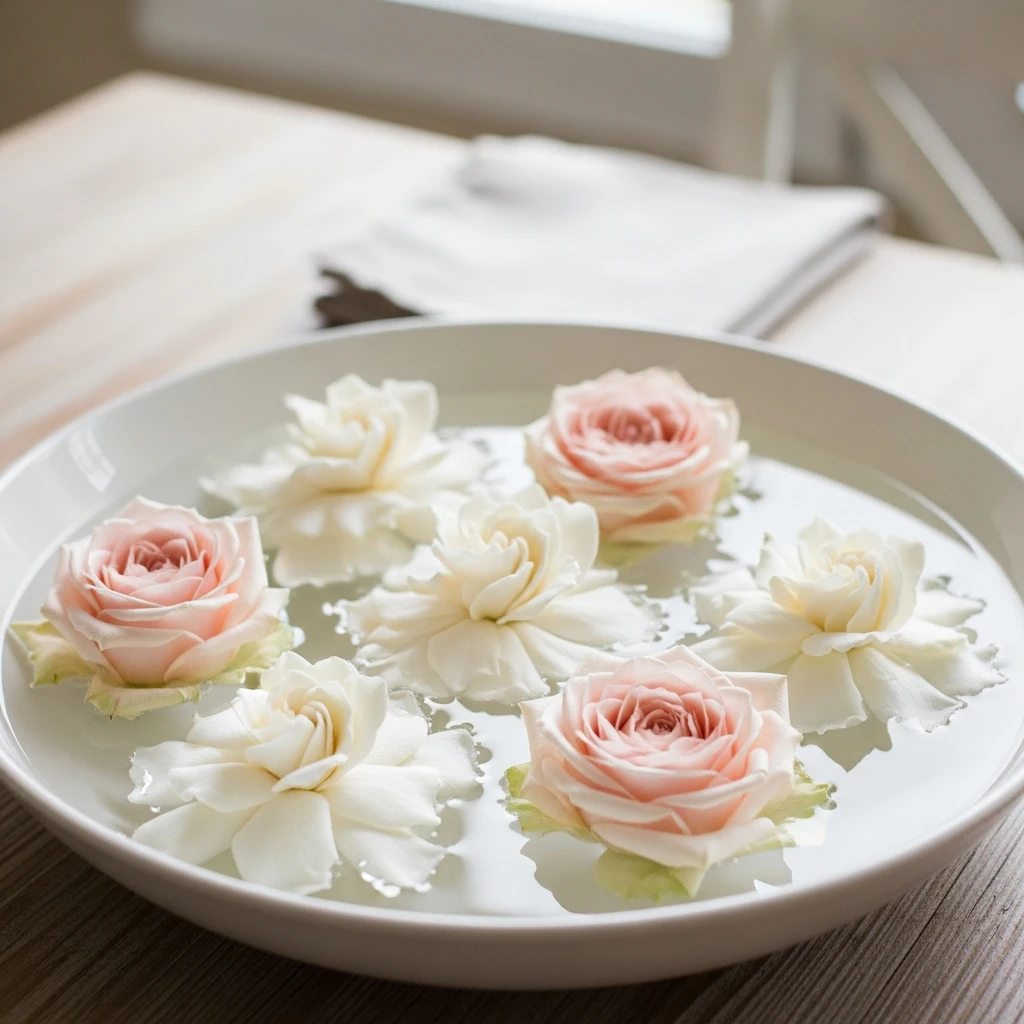 Simple Floating Flower Heads - 50 Easy Spring Centerpiece Ideas That Look High-End