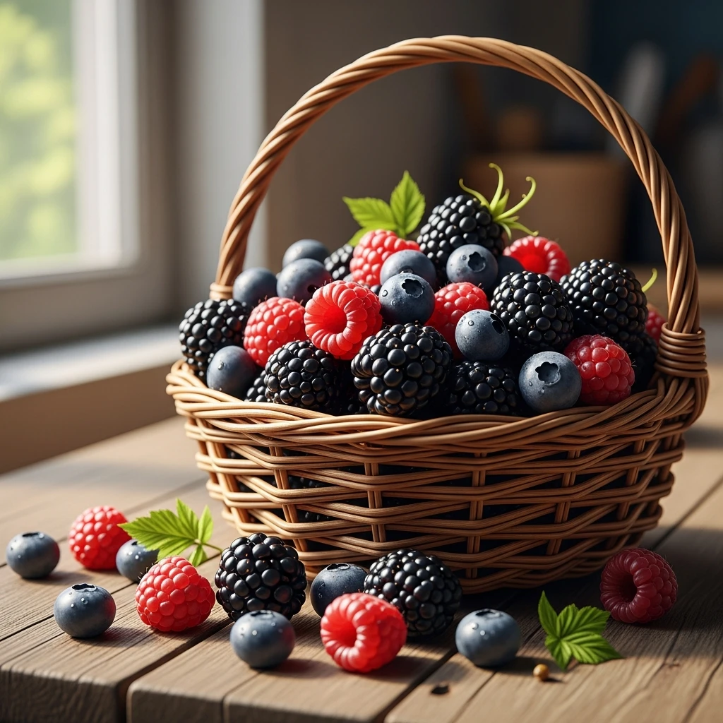 Berries In A Basket - 50 Easy Spring Centerpiece Ideas That Look High-End