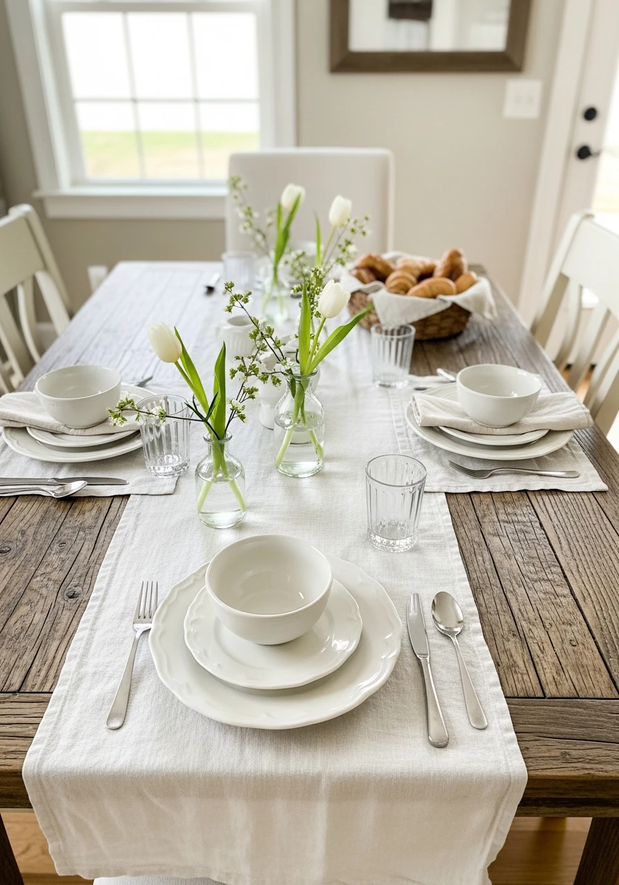 Farmhouse Spring Brunch - 50 Best Spring Tablescapes Ideas