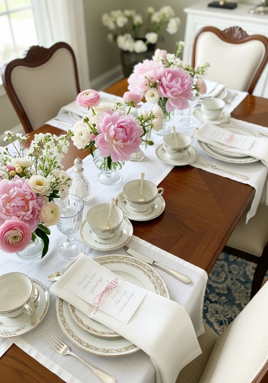 Elegant Mother's Day - 50 Best Spring Tablescapes Ideas