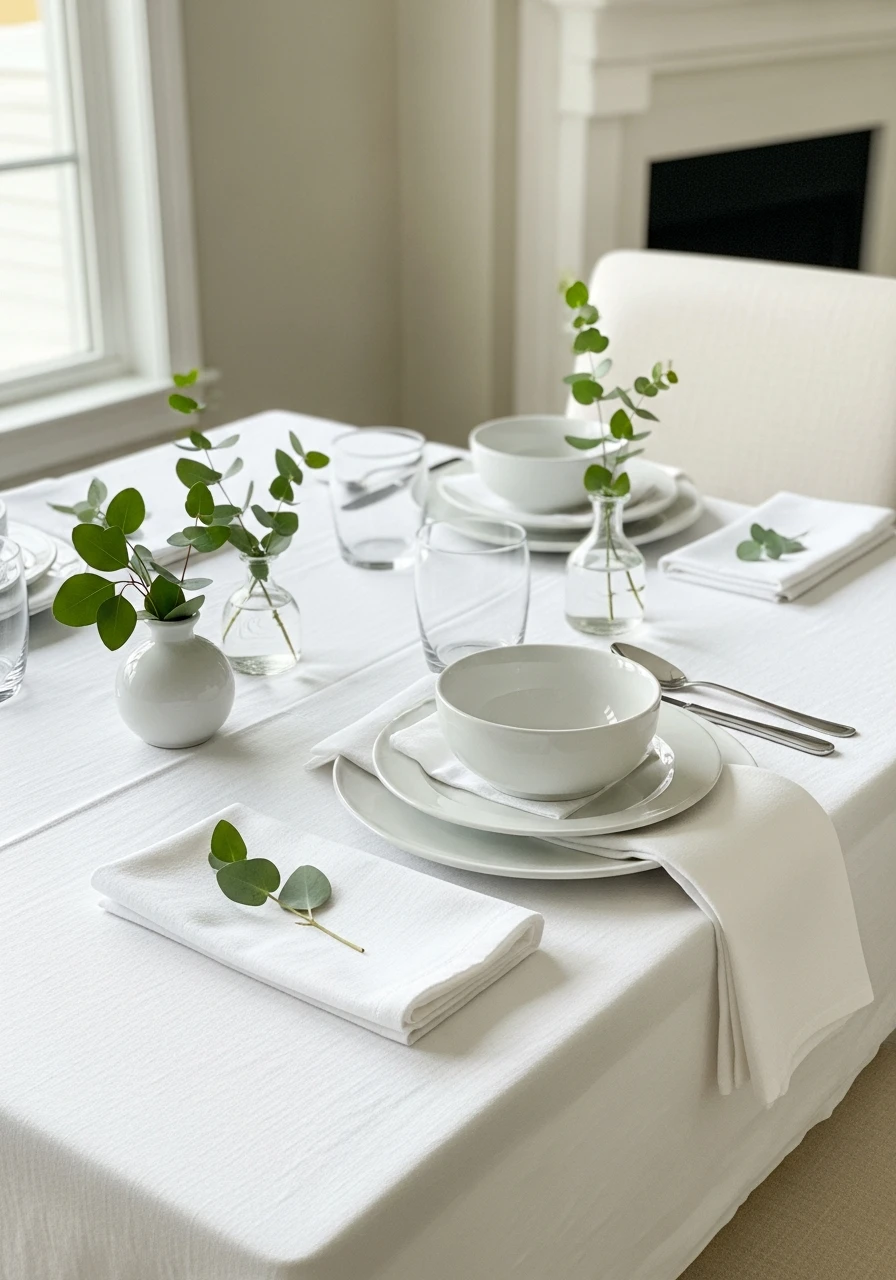 Minimalist Nature Table - 50 Best Spring Tablescapes Ideas