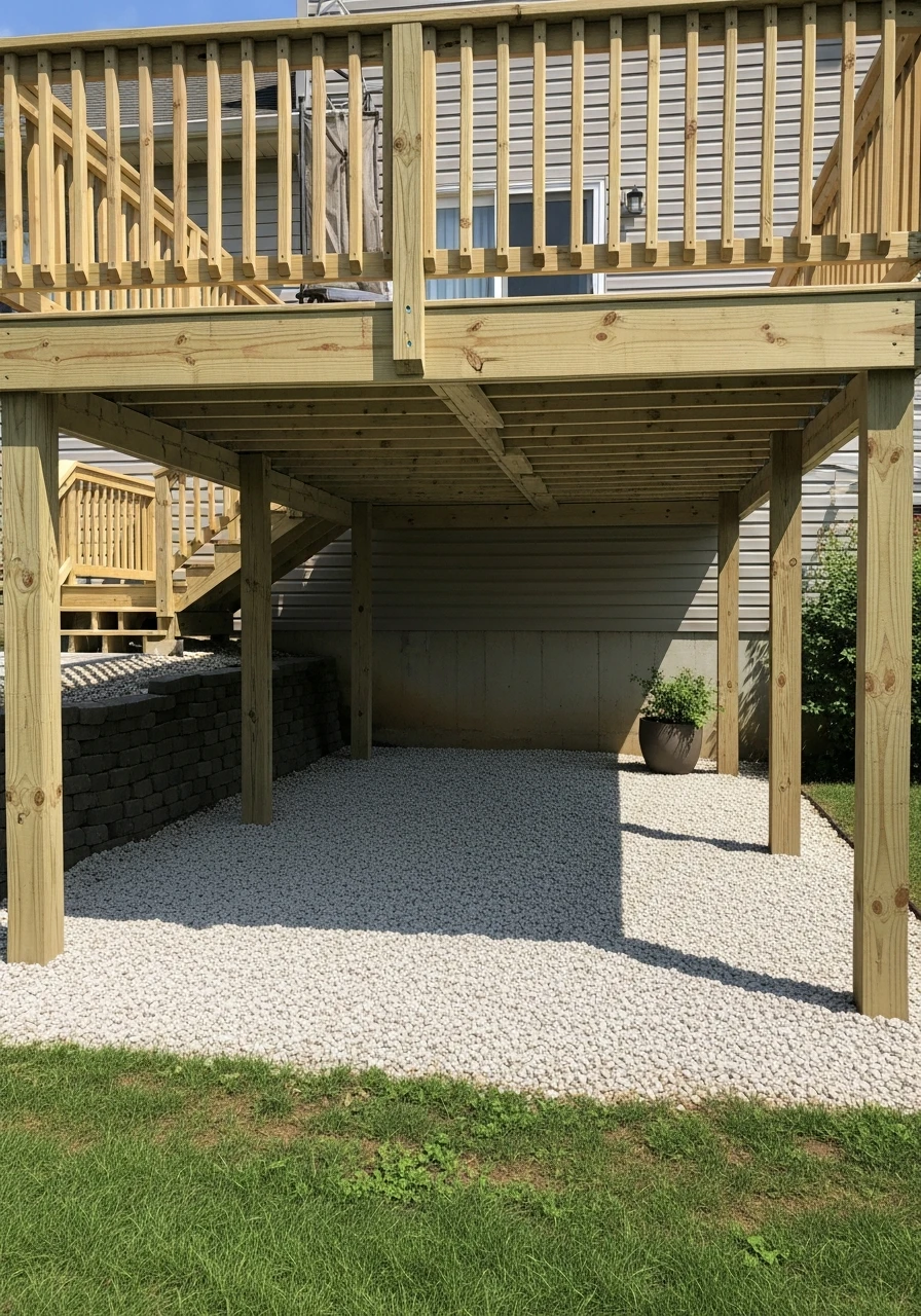 Easy Gravel Patio Base - 50 Genius Under Deck Patio Ideas You Need Now