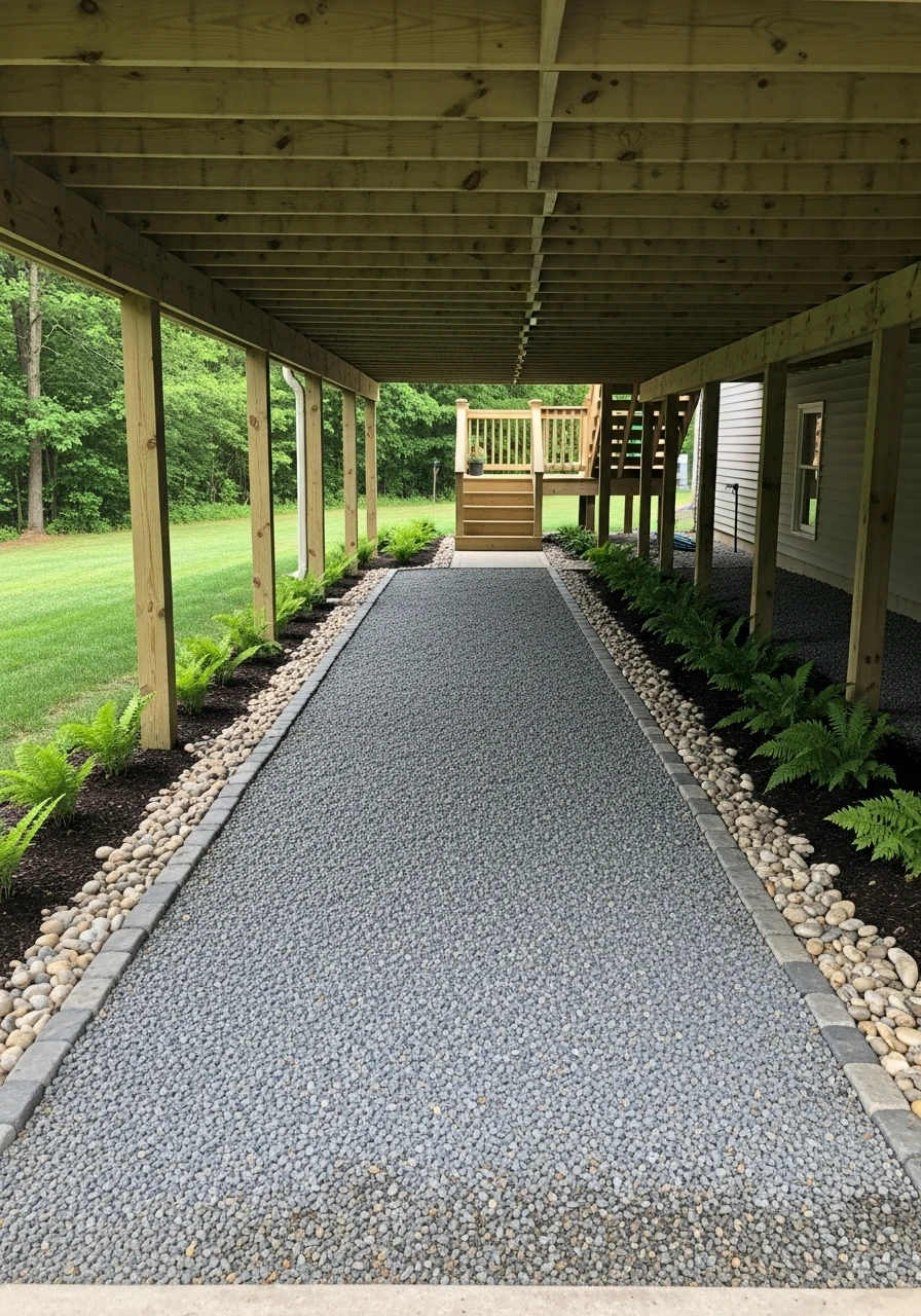 Defined Walkway Border - 50 Genius Under Deck Patio Ideas You Need Now